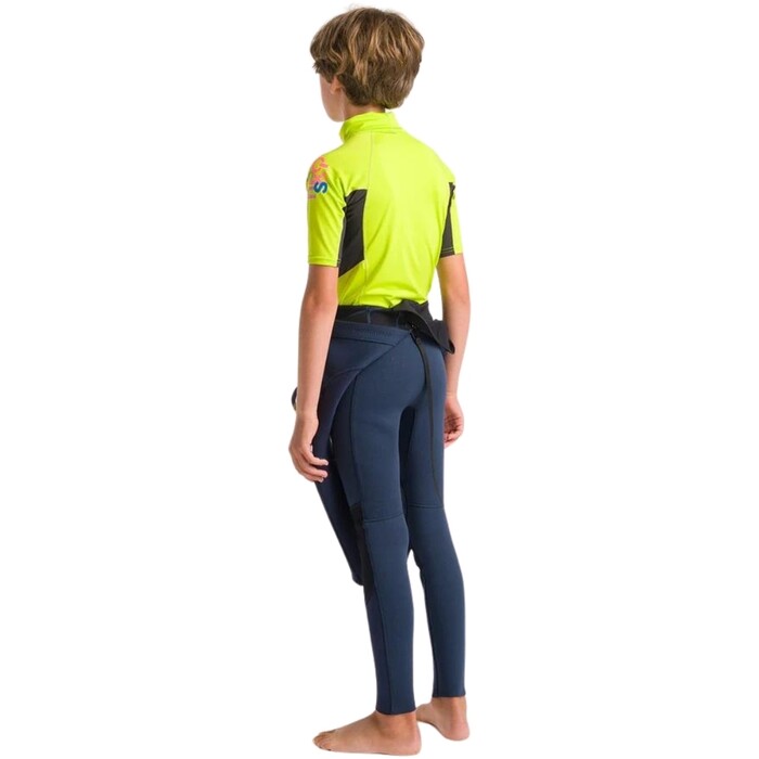 2024 C-Skins Junior NuWave X Short Sleeve Rash Vest C-NLYSSJ - Lime / Anthracite / Multi